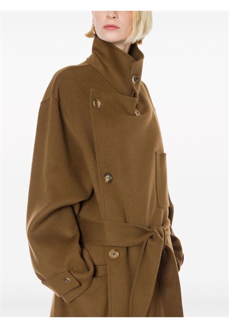 Brown wool double-breasted coat Philosophy Di Lorenzo Serafini - women PHILOSOPHY DI LORENZO SERAFINI | 061157590518